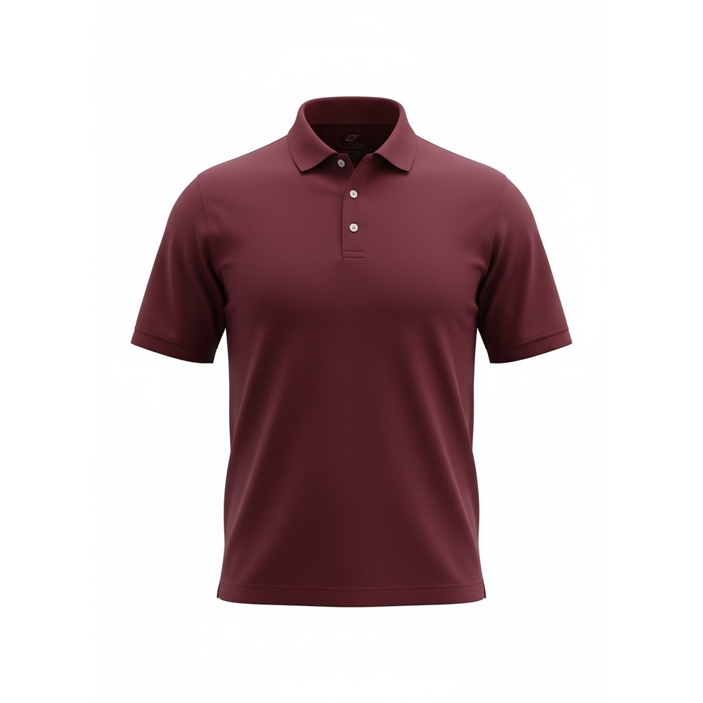 UltraClub Platinum Performance‎ Mens Polo Shirt Maroon Burgundy Short Sleeve M